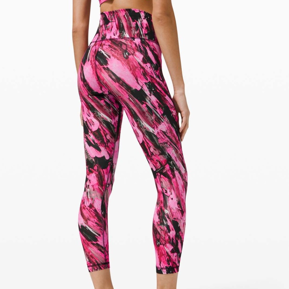 Lululemon Wunder Train HR High Rise 25" in Incentive Refresh Multi Everlux sz 4